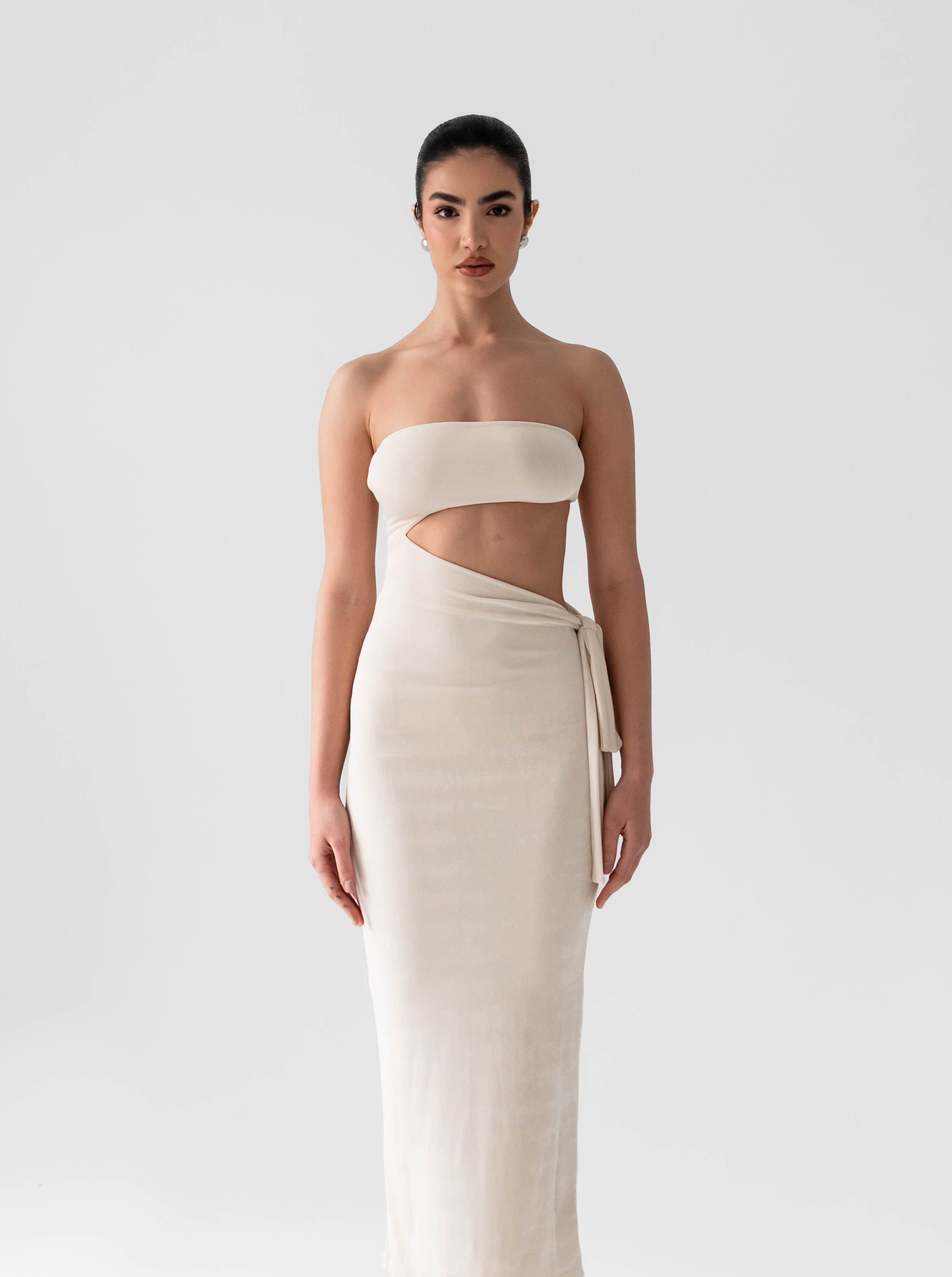 Biarritz Dress — Crème