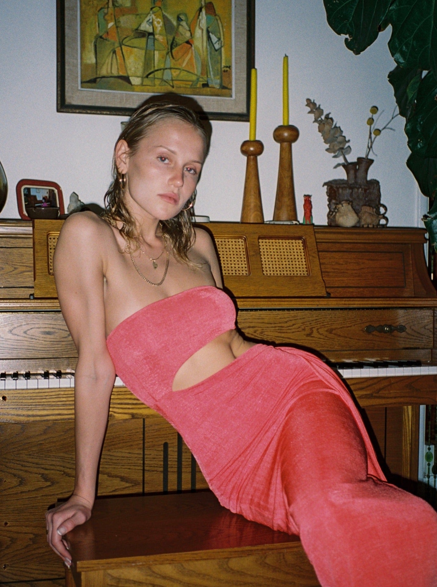 Biarritz Dress — Guava